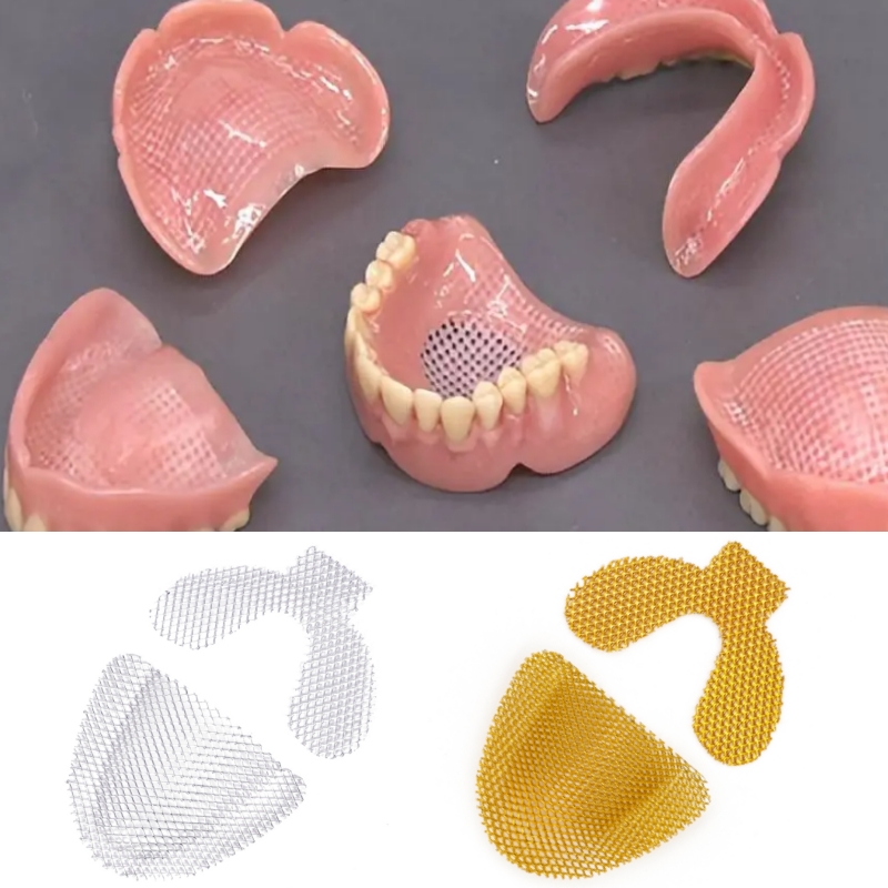 Teeth Whitening Tray - 20 Stück obere untere Prothesenverstärkungsnetz Palatinal