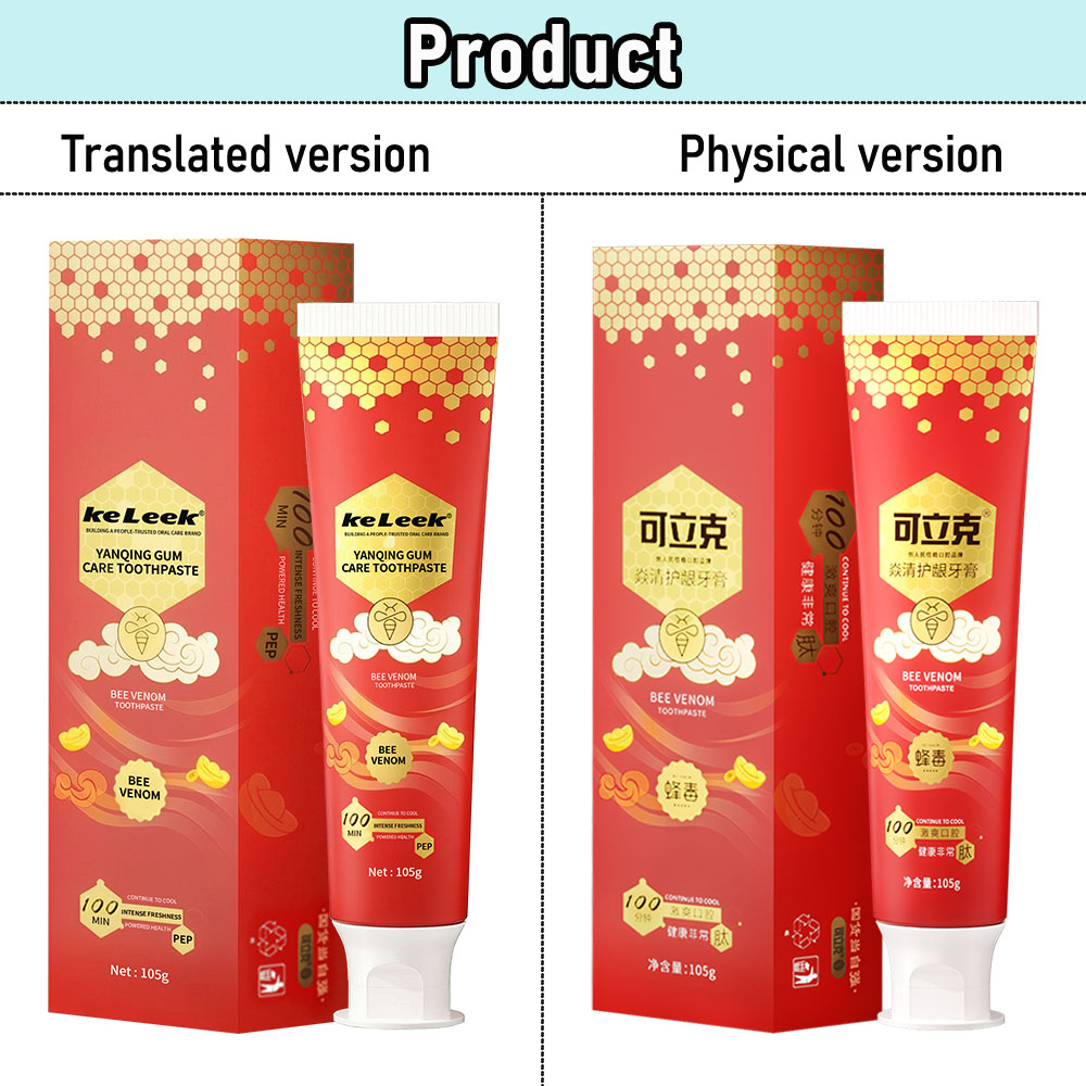 Teeth Whitening Effective - KeLeek Complete Care Zahnpasta mit Minzgeschmack,