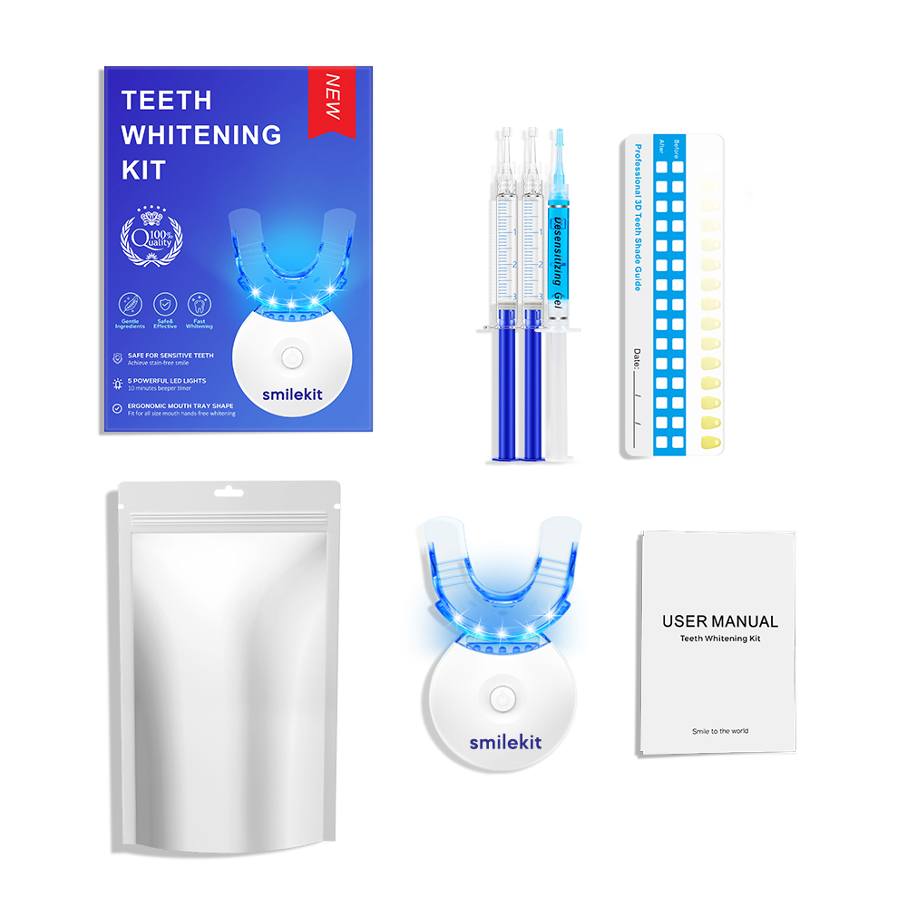 Teeth Whitening Diy - Zahnaufhellungs-Set – 5 x LED-Licht-Zahnaufheller mit