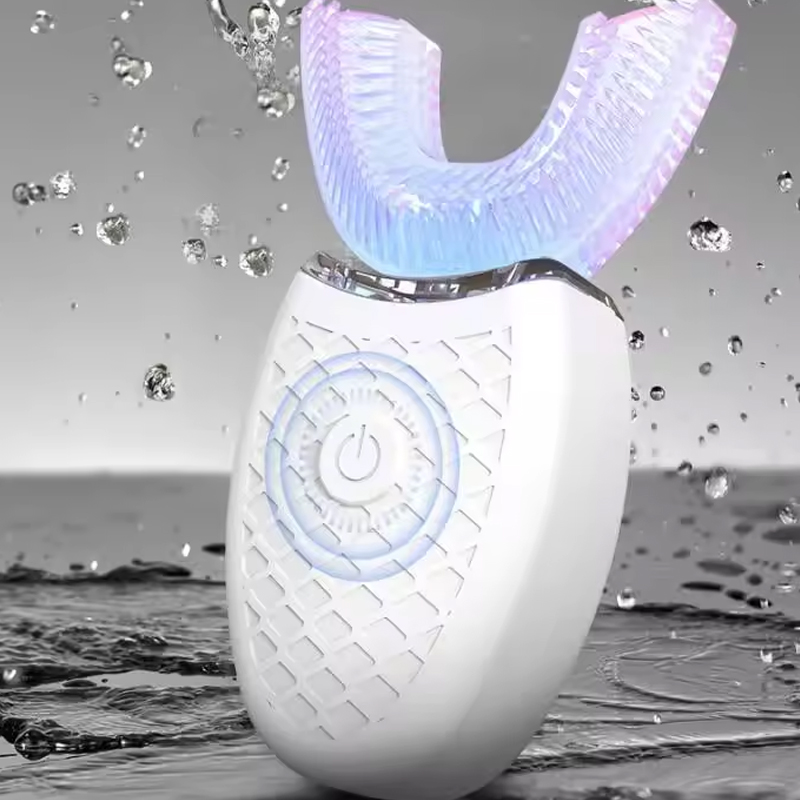 Teeth Whitening Blue Light - Weiche Borsten, U-Form, intelligente Zahnaufhellung, wasserdicht,