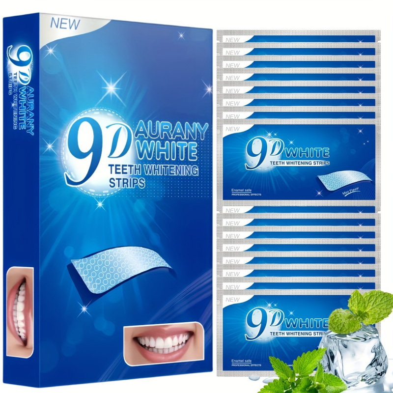 Teeth Whitening Diy - 21 Paar 9D Aurany White Zahnaufhellungsstreifen