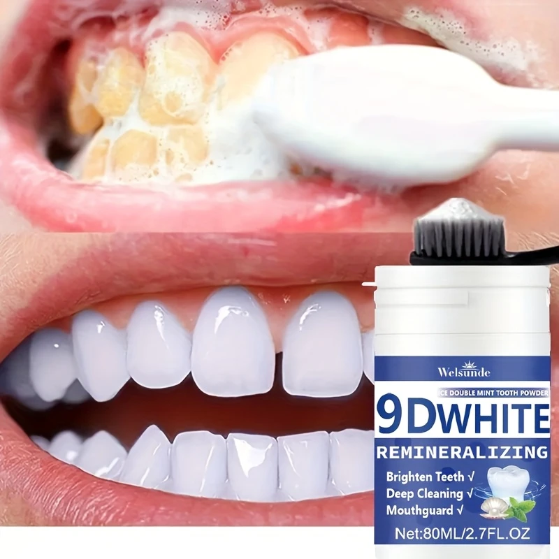Teeth Whitening Diy - 9D Weißes Remineralisierendes Hydroxylapatit-Zahnpulver, Zahnaufhellungspulver, Tiefenreinigung,