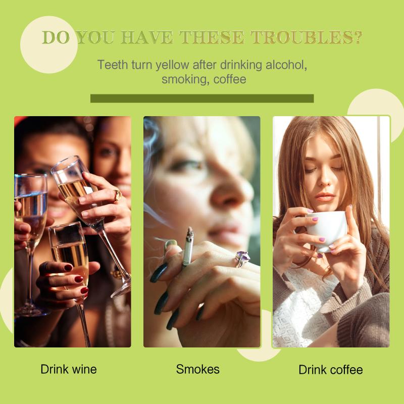 Teeth Whitening With Coconut Oil - Kokosnussöl-Weißmacherstreifen - Reinigt Flecken, hellt die