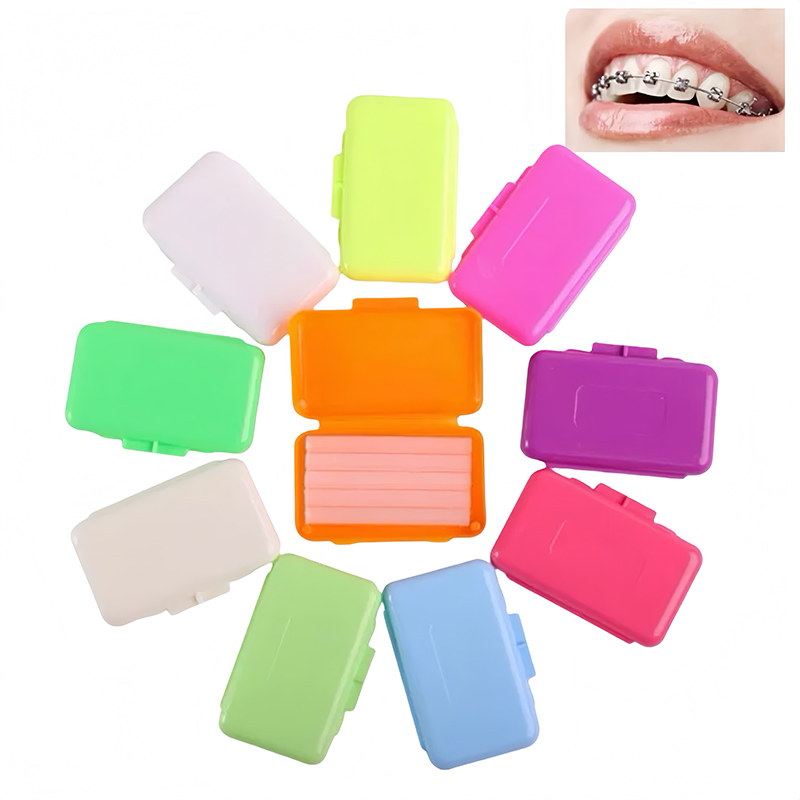 Teeth Whitening For Braces - 10 Stück Dental-Kieferorthopädisches Linderungswachs, verschiedene Düfte,
