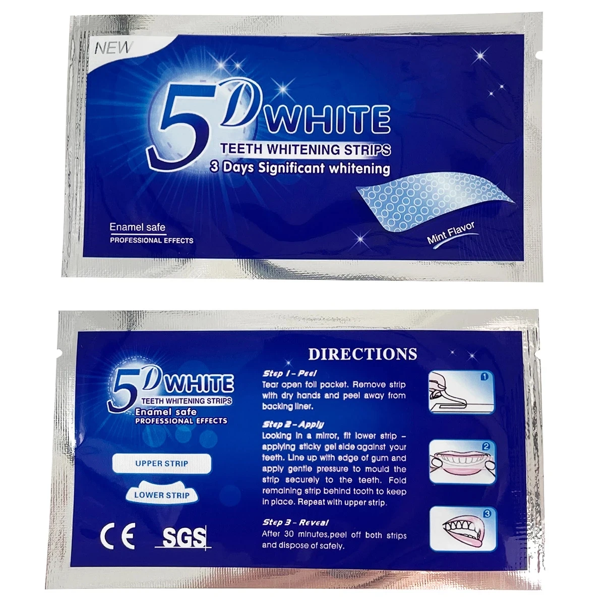 Teeth Whitening Effective - 1 box/2 box Aufheller Streifen Zähne