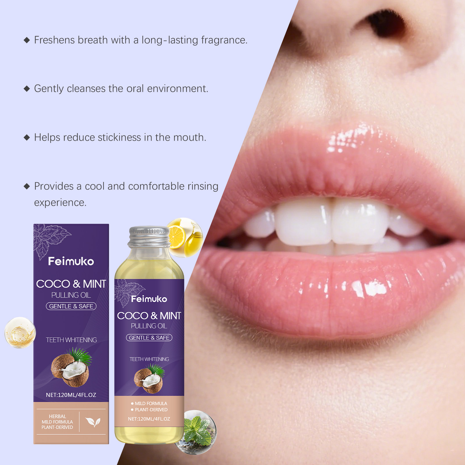 Kokosöl-Pfefferminz-Öl Mundspü – Teeth Whitening With Coconut Oil Bewertung und Preis