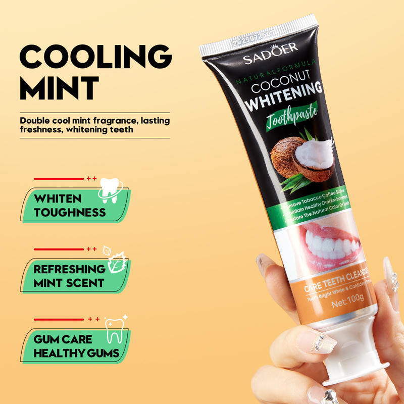 SADOER Zahnaufhellungs-Zahnpas – Teeth Whitening With Coconut Oil Bewertung und Preis