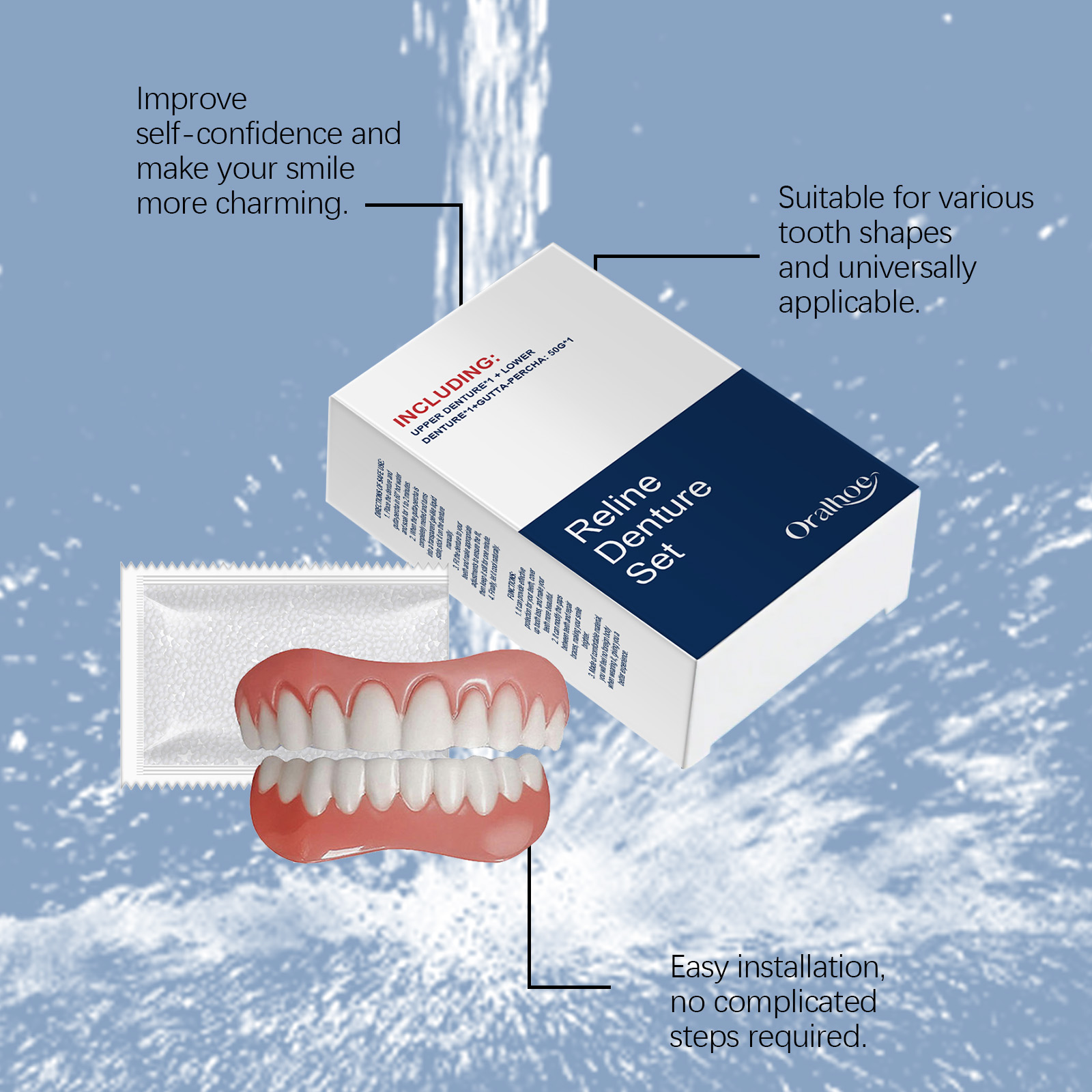 Falsche Zahnprothesen, temporä – Teeth Whitening For Braces Bewertung und Preis