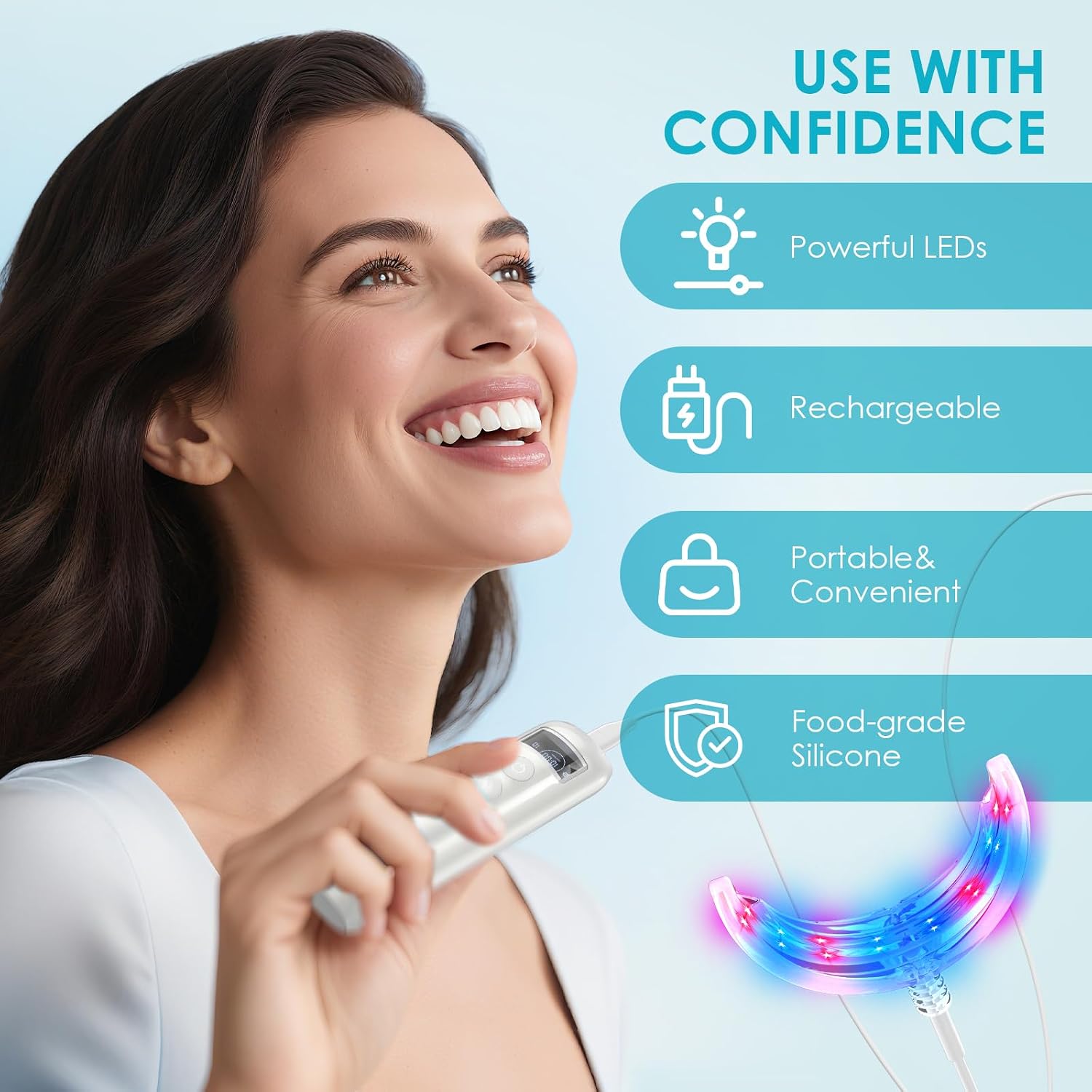 Zahnaufhellungs-Beschleuniger  – Teeth Whitening Blue Light Bewertung und Preis