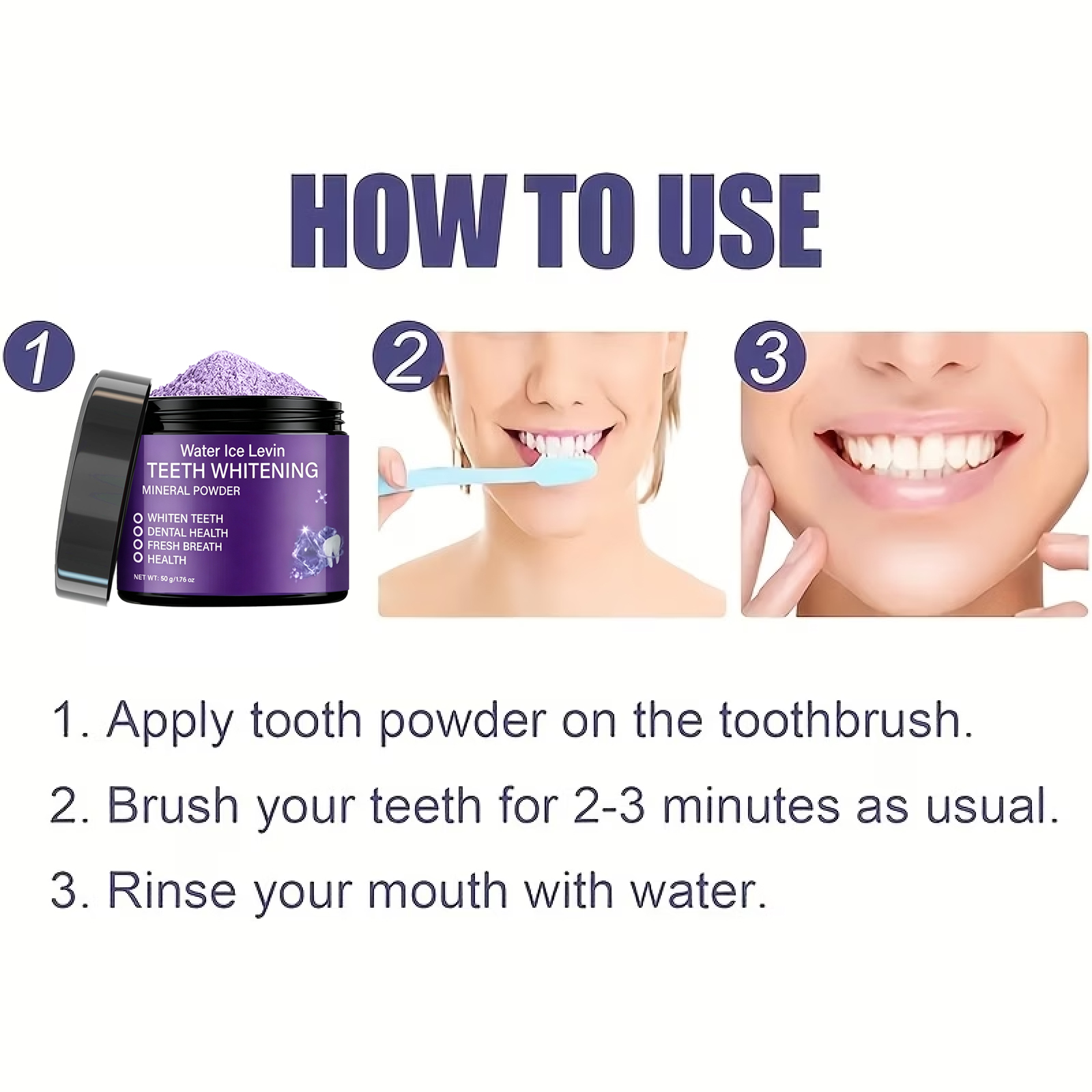 Zahnaufhellendes Mineralpulver – Teeth Whitening Baking Soda Bewertung und Preis