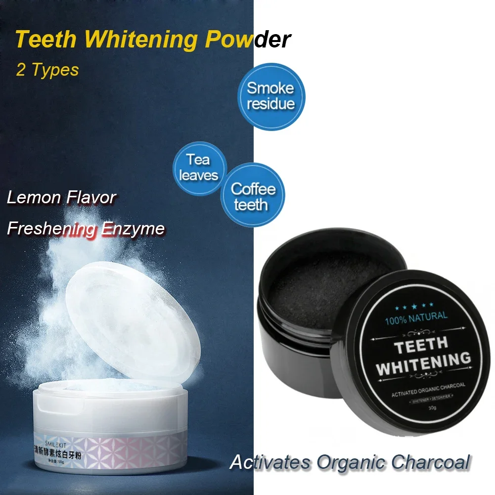 2-Sorten Zahnaufhellungspulver – Teeth Whitening Activated Organic Charcoal Bewertung und Preis