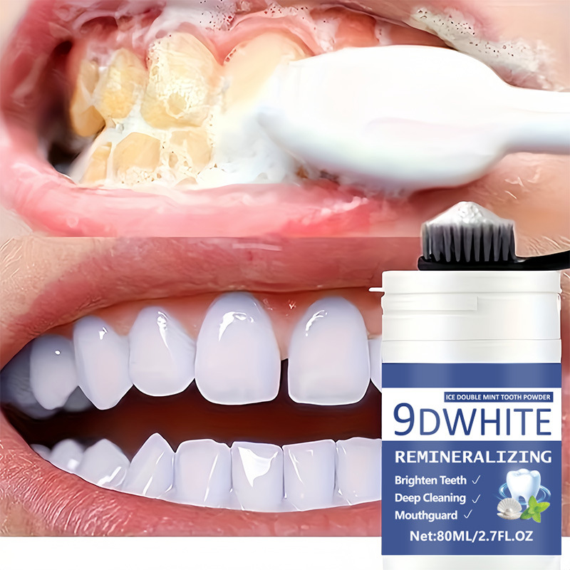 9D Lila Zahnaufhellungspulver  – Teeth Whitening Dental Bewertung und Preis